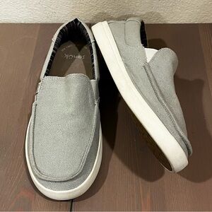 Sanuk Sideline 2 Hemp Slip On Shoes Mens 10 Loafer Preppy Coastal Beach